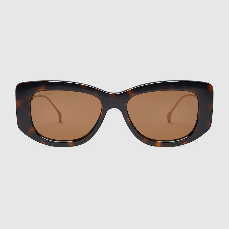 Rectangular frame sunglasses