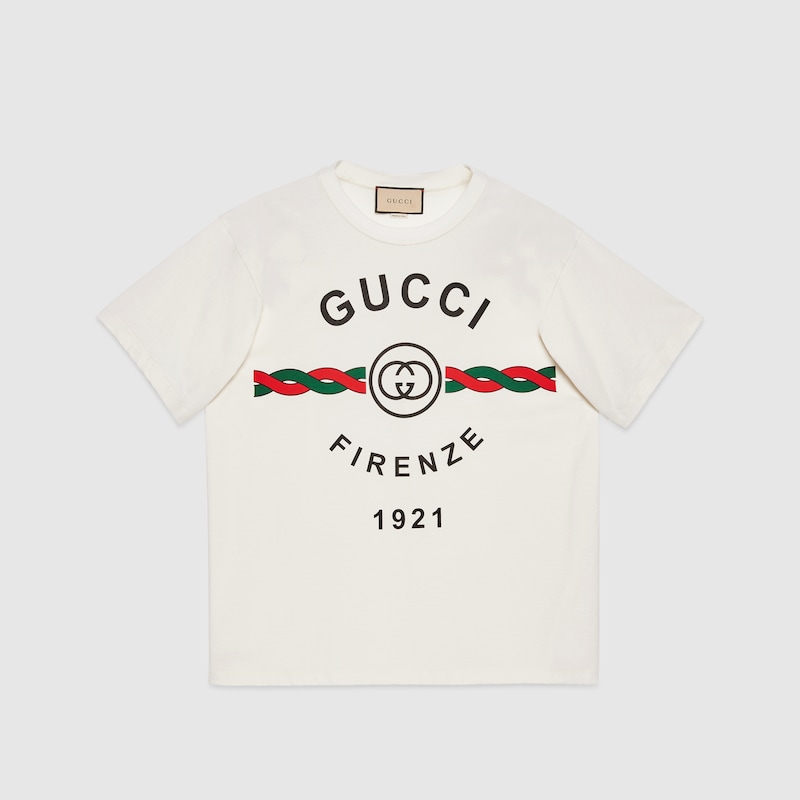 Gucci Cotton jersey 'Gucci Firenze 1921' T-shirt | Yorkdale Mall