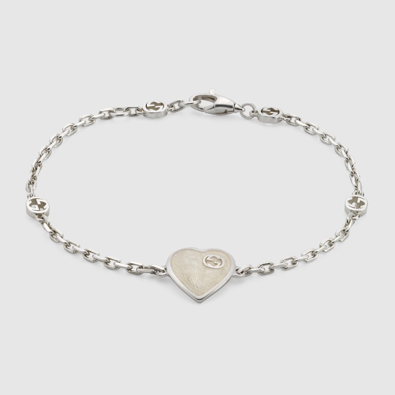 Gucci Heart bracelet with Interlocking G
