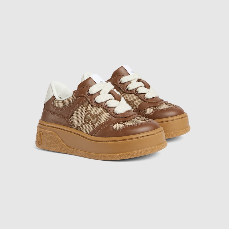 Toddler leather platform sneaker
