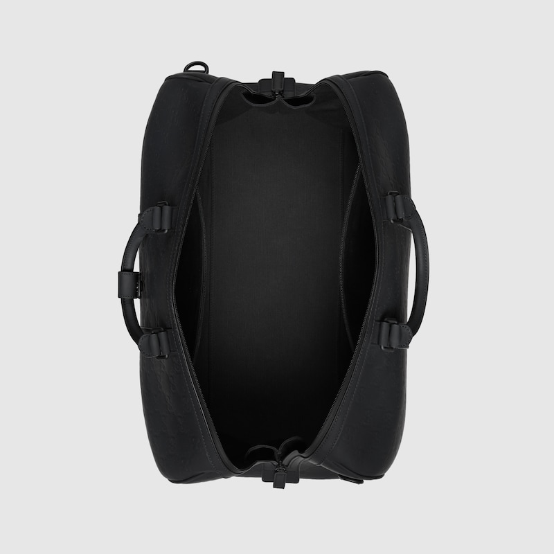 Rubber-effect medium duffle bag