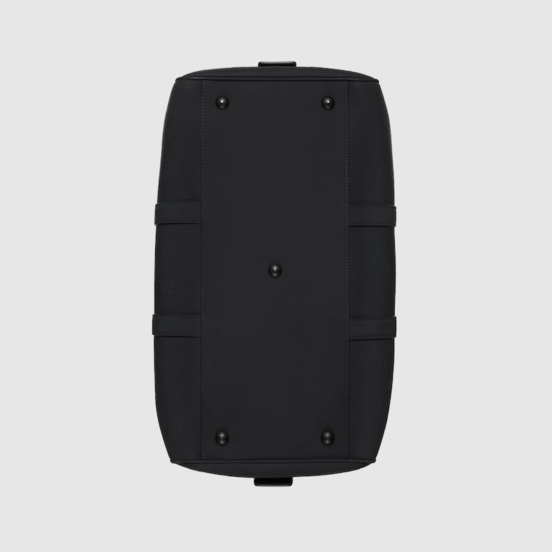 Rubber-effect medium duffle bag