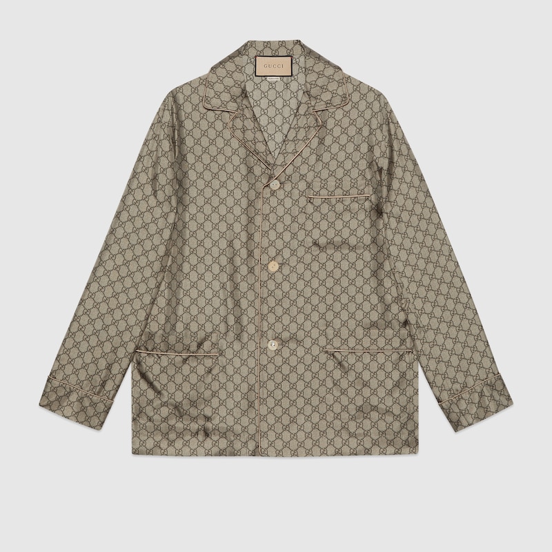 GG Printed Silk Shirt GG Printed Silk Shirt
