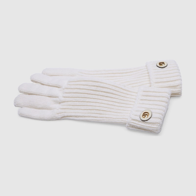 Gucci Wool Cashmere Gloves With Double G | Thumbnail 2 Gucci Wool Cashmere Gloves With Double G | Thumbnail 2