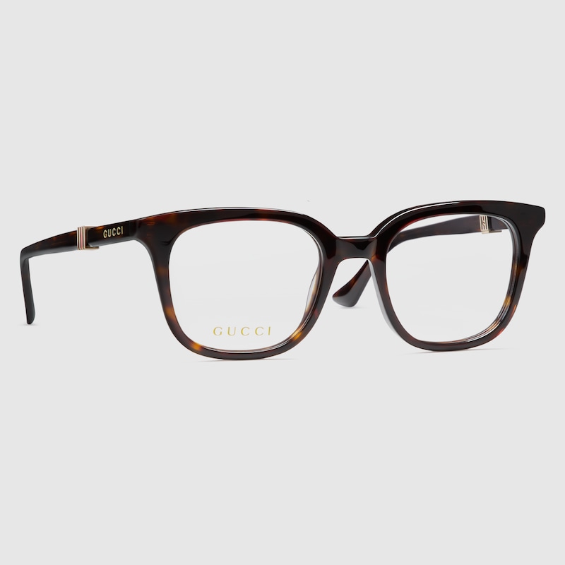Gucci Rectangular Optical Frame In Brown