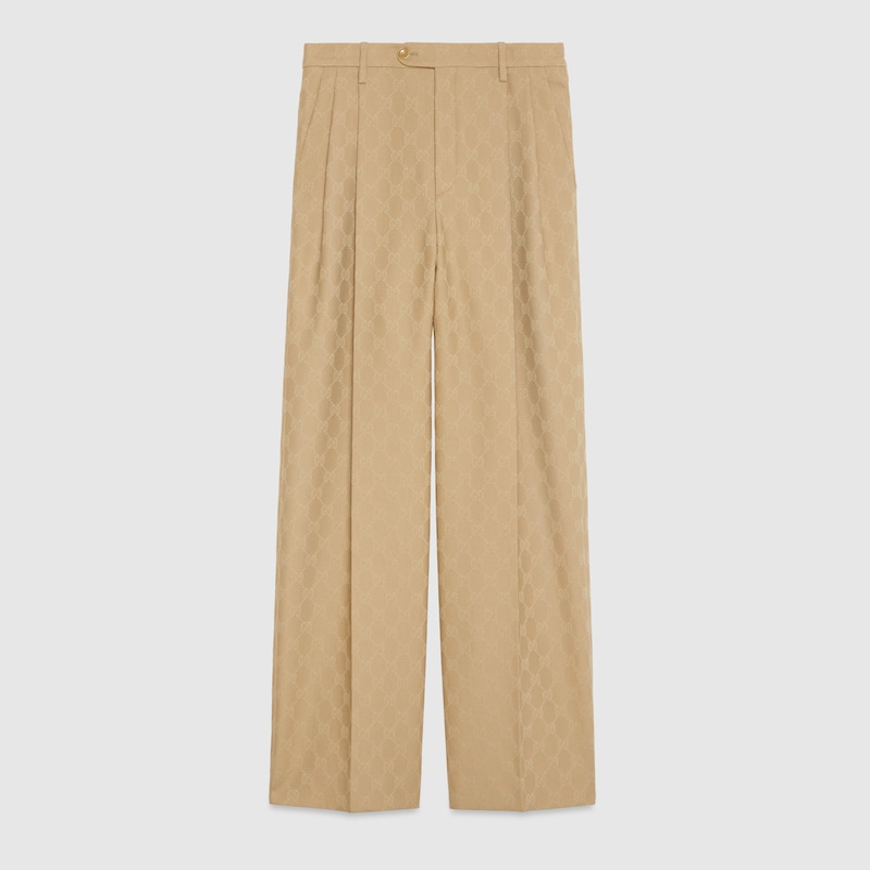 GG wool jacquard pant