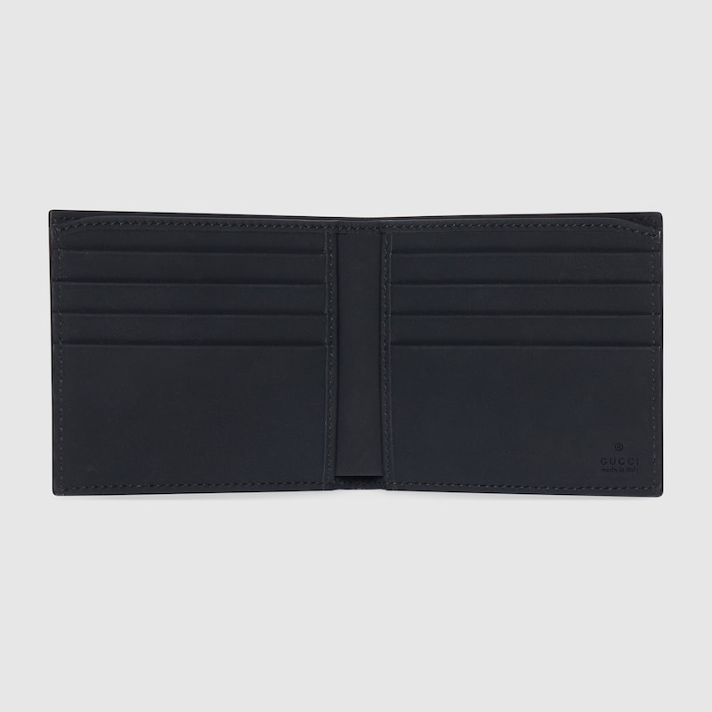 GG rubber-effect bi-fold wallet