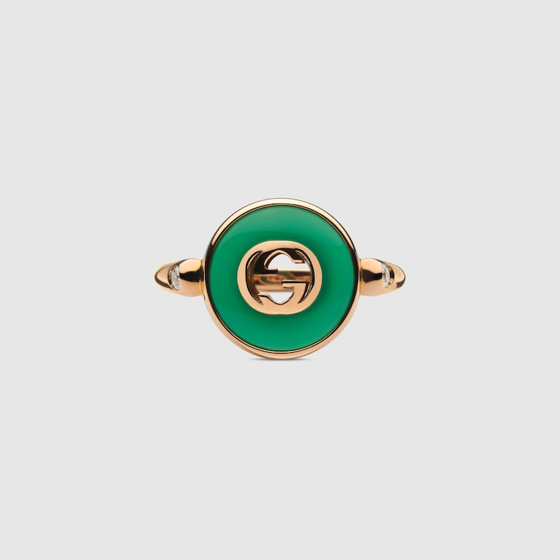 Gucci Interlocking 18k ring