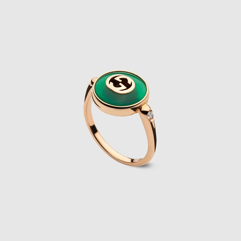 Gucci Interlocking 18k ring