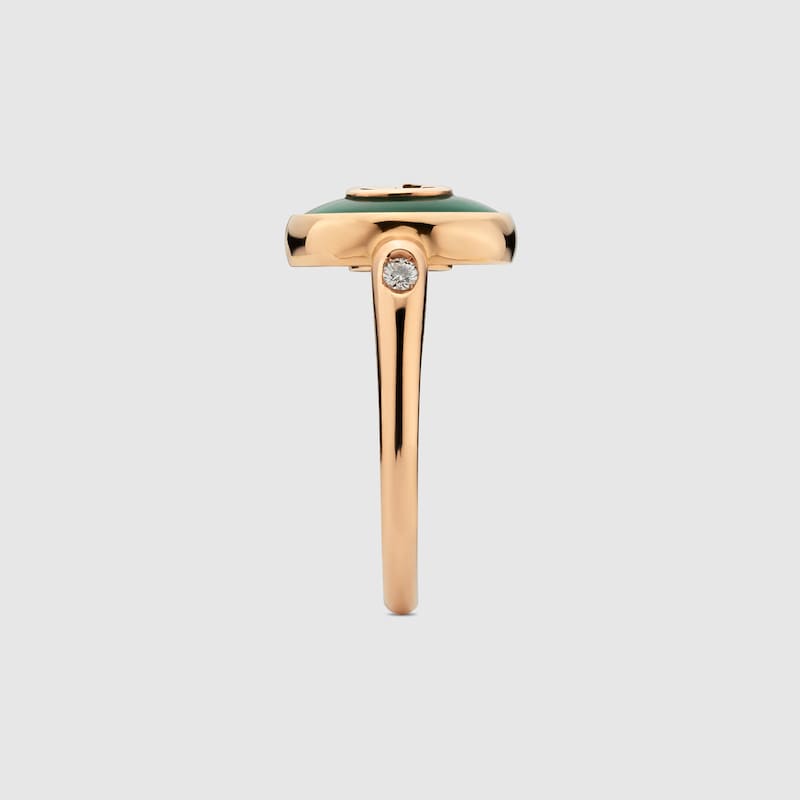 Gucci Interlocking 18k ring