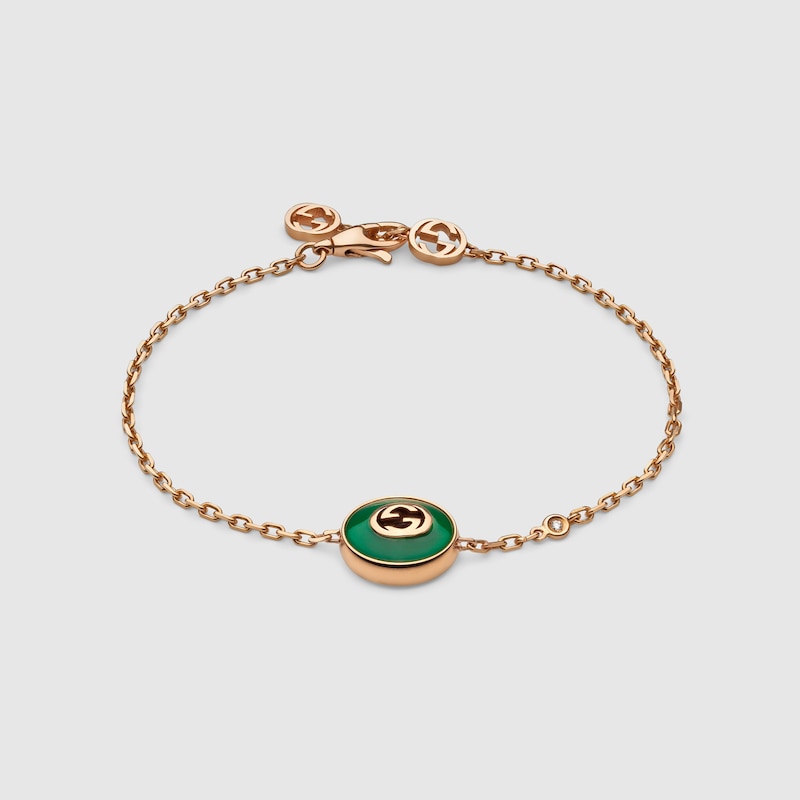 Shop Gucci Interlocking 18k Chain Bracelet In Gold