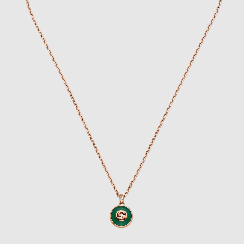 Gucci Interlocking Gliederhalskette 18 Karat In Gold