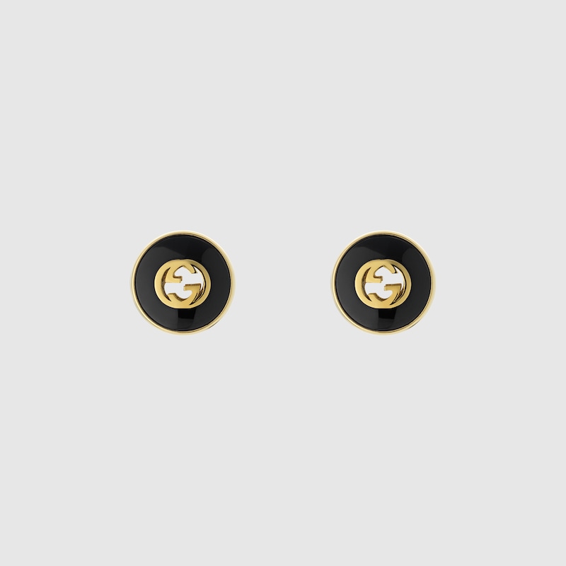 Gucci Interlocking Ohrstecker 18 Karat In Gold