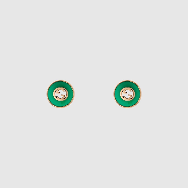 Gucci Interlocking 18k stud earrings