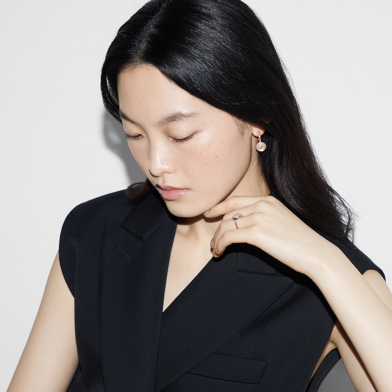 Gucci Interlocking Diamond 18k Earrings | Thumbnail 3 Gucci Interlocking Diamond 18k Earrings | Thumbnail 3