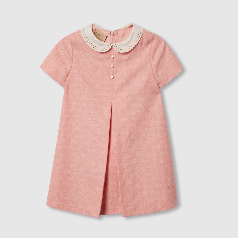 Children's GG wool flannel dress
