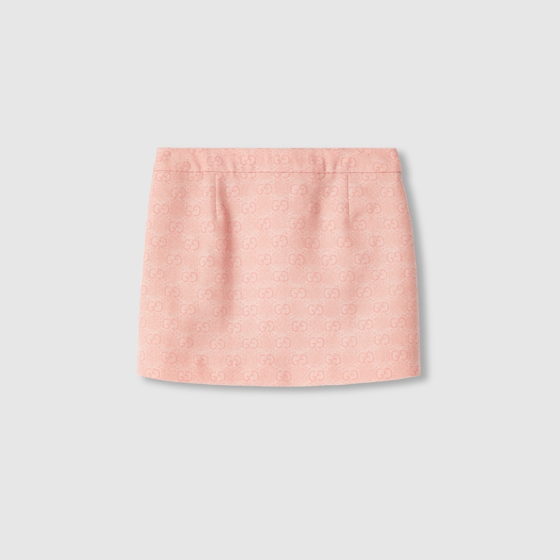 Children's GG wool flannel skirt