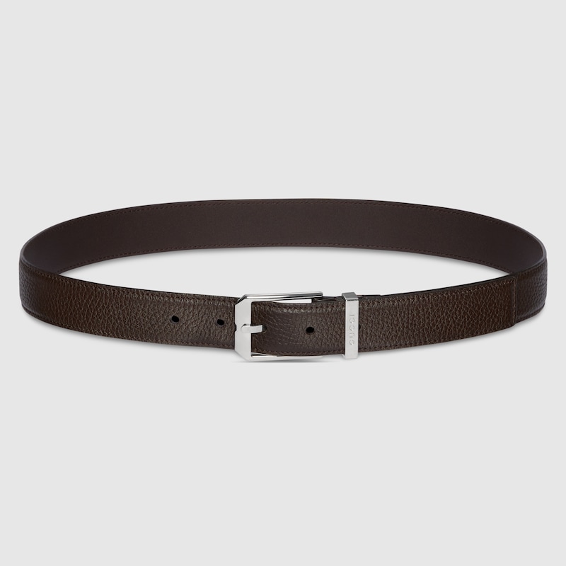 Belt with rectangular buckle