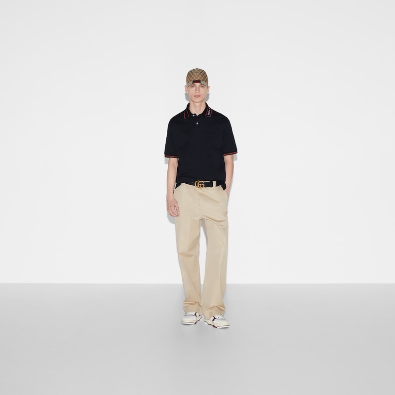 Gucci Cotton Piquet Polo Shirt | Thumbnail 2 Gucci Cotton Piquet Polo Shirt | Thumbnail 2