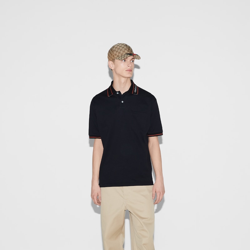 Gucci Cotton Piquet Polo Shirt | Thumbnail 3 Gucci Cotton Piquet Polo Shirt | Thumbnail 3