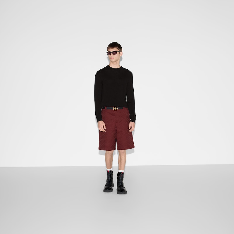 Gucci Cashmere Sweater With Web Intarsia | Thumbnail 2 Gucci Cashmere Sweater With Web Intarsia | Thumbnail 2