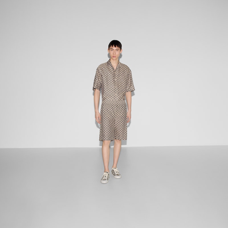 Gucci GG Linen Blend Canvas Shorts | Thumbnail 2 Gucci GG Linen Blend Canvas Shorts | Thumbnail 2