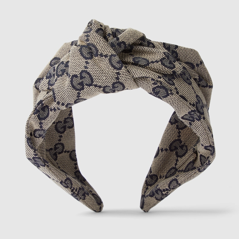 Gucci Kids' Gg Canvas Headband In Neutral