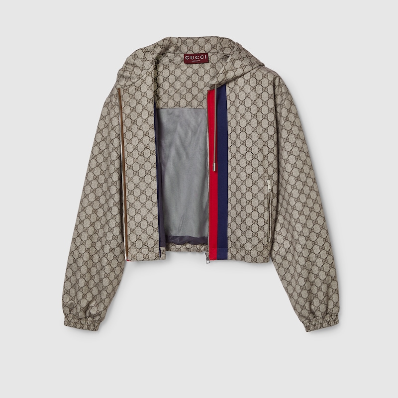 GG technical jersey zip jacket