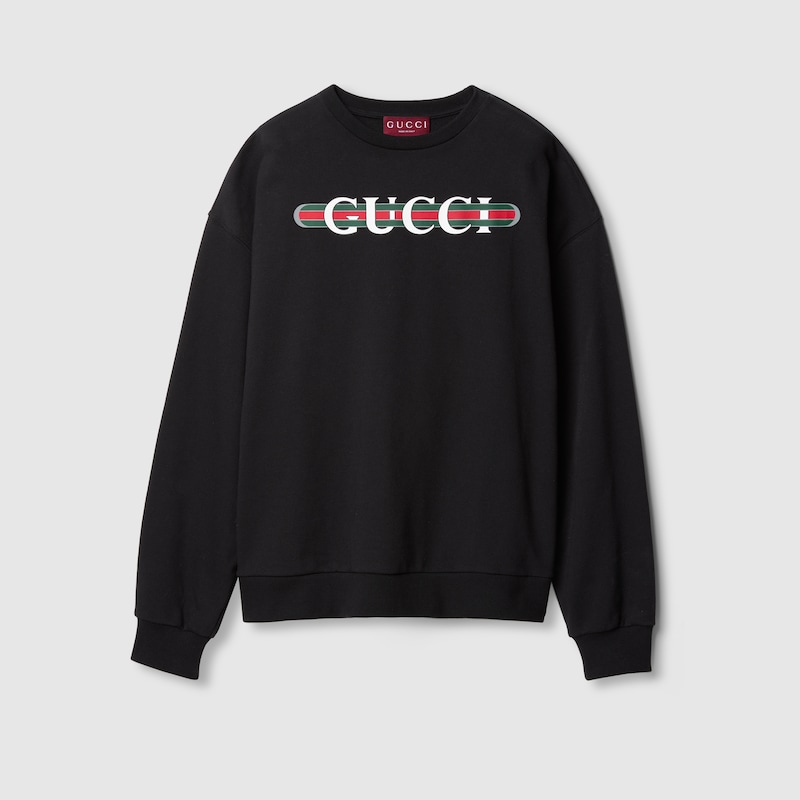 GUCCI GUCCI PRINTED COTTON JERSEY SWEATSHIRT