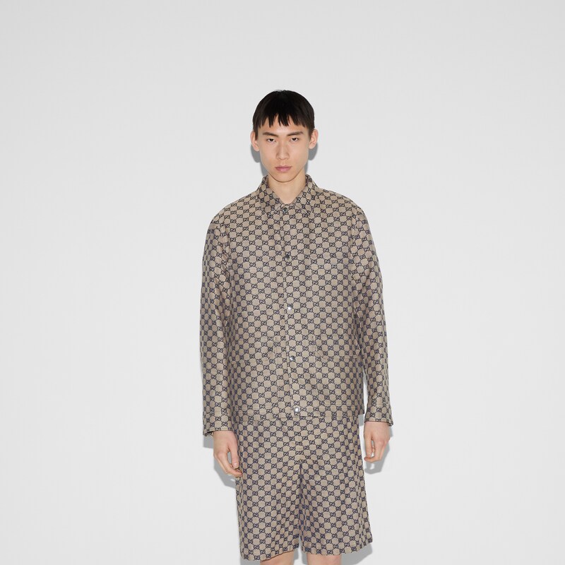 Gucci GG Linen Blend Canvas Jacket | Thumbnail 3 Gucci GG Linen Blend Canvas Jacket | Thumbnail 3