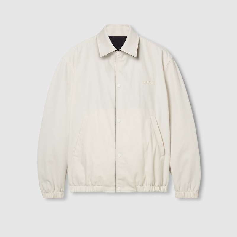 Reversible GG polyester jacket