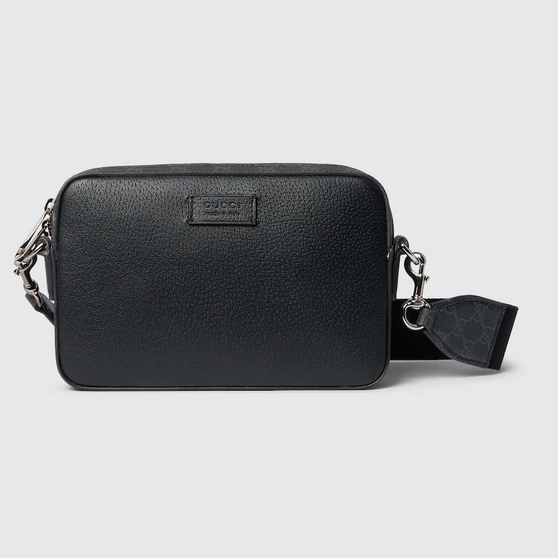 Gucci Small Gg Crossbody Bag With Tag In Black