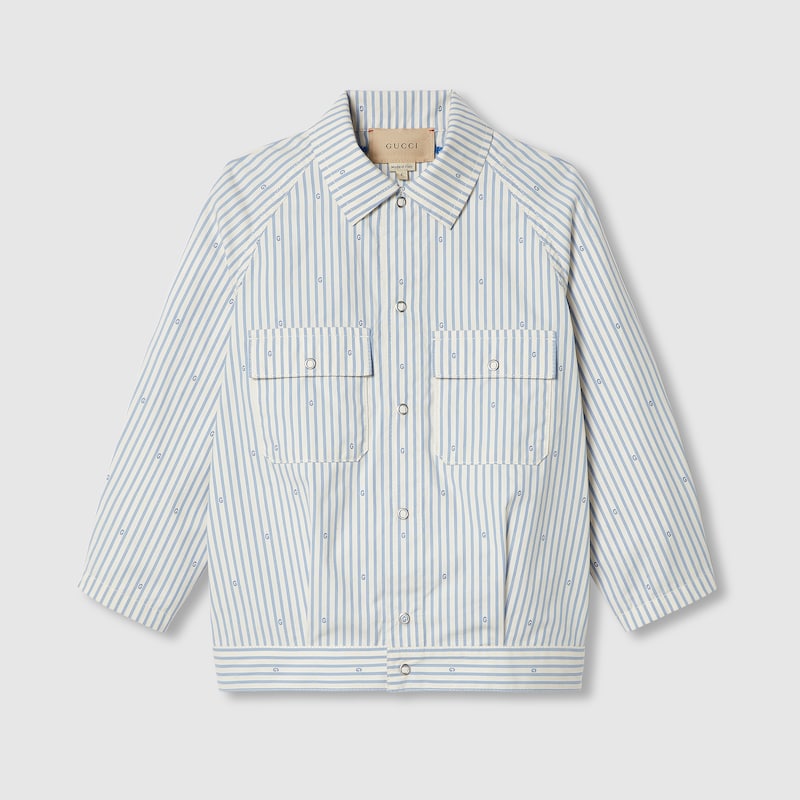 Children's G striped cotton jacket