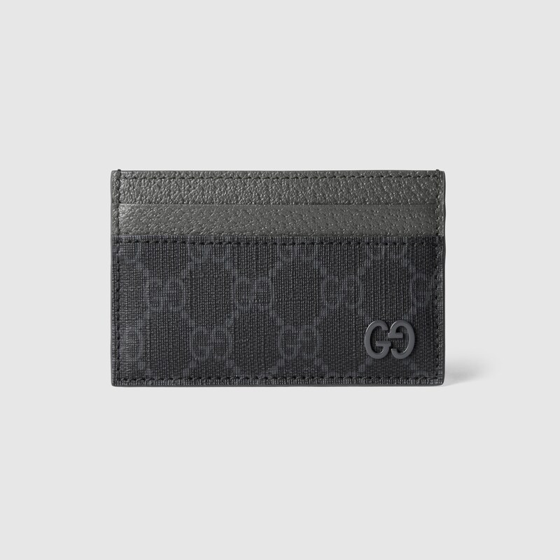Gucci Gg Kartenetui Mit Gg Detail In Black