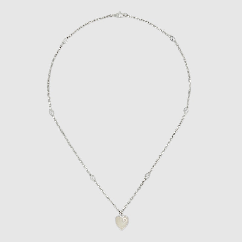 Gucci Heart necklace with Interlocking G