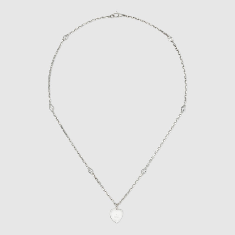 Gucci Heart necklace with Interlocking G