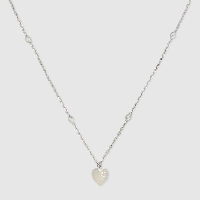 Gucci Heart necklace with Interlocking G
