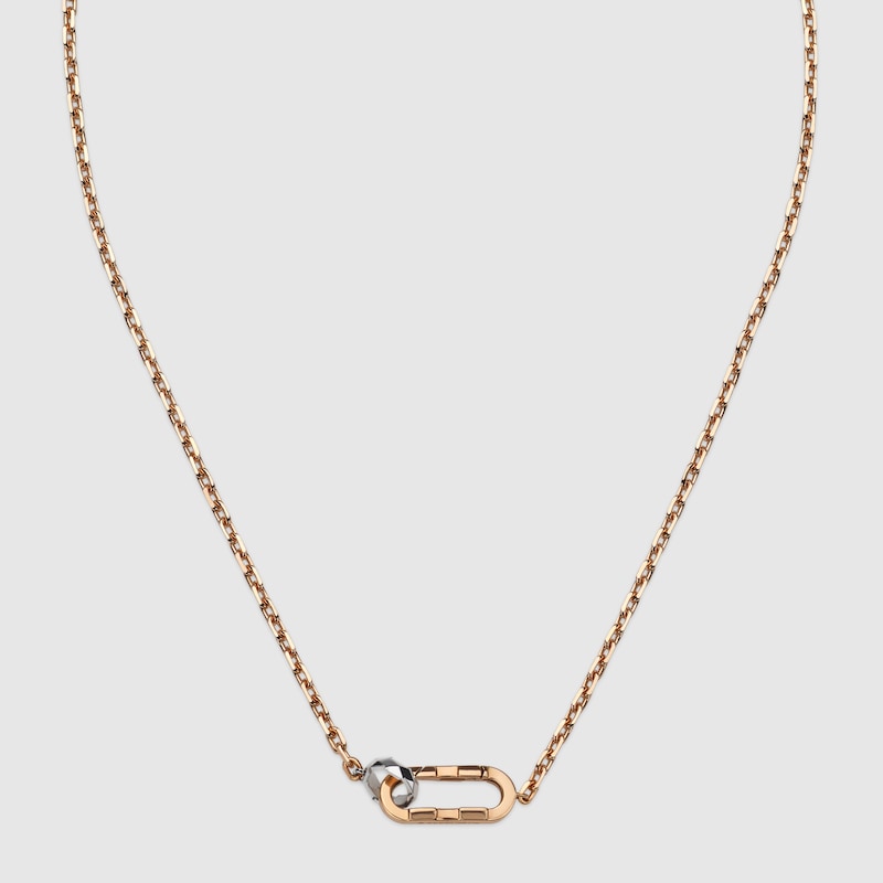 786671 I8310 9090 001 100 0000 Light Collana a catena Gucci Link to Love