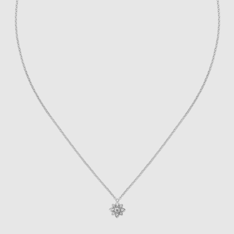 Gucci Flora 18k chain necklace