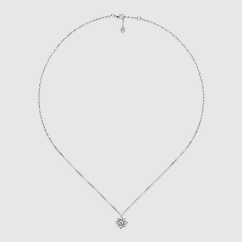Gucci Flora 18k chain necklace