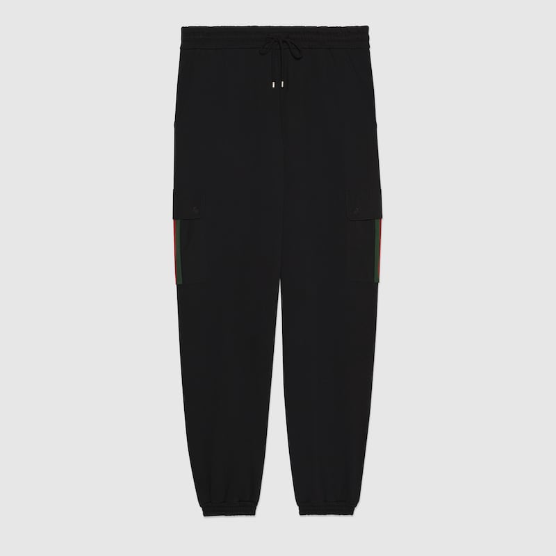 Cotton jersey jogging pant with Web