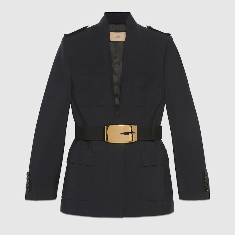 Soft wool silk jacket