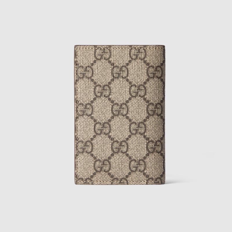 Brown interior GG long card case