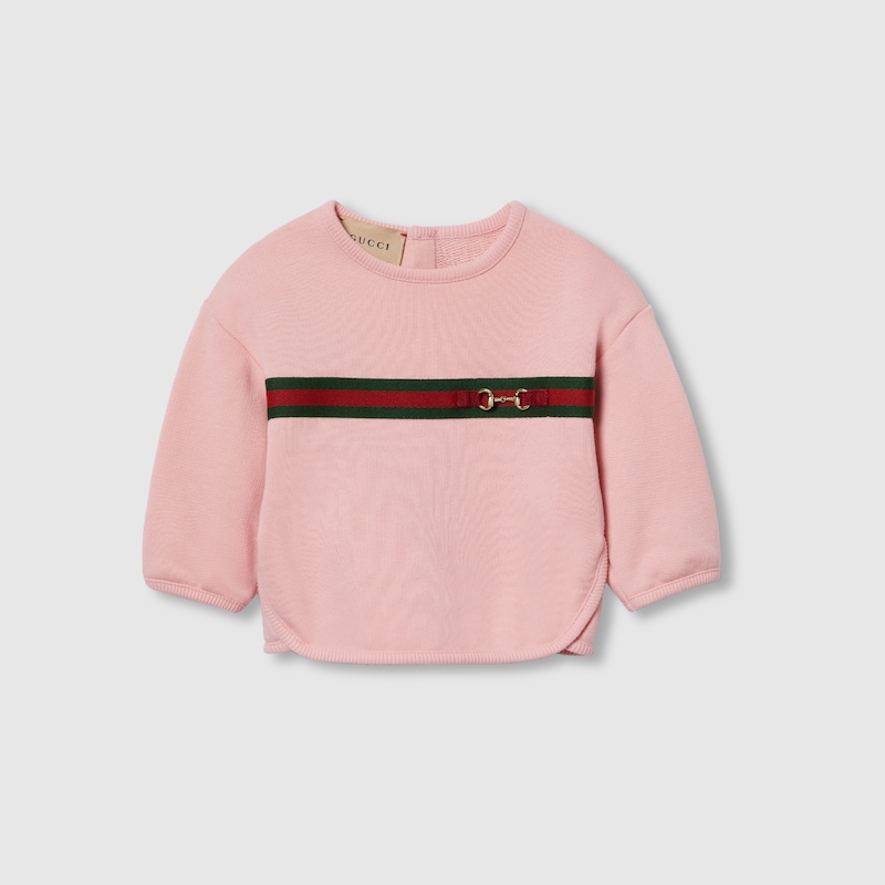 GUCCI COTTON SWEATSHIRT WITH WEB