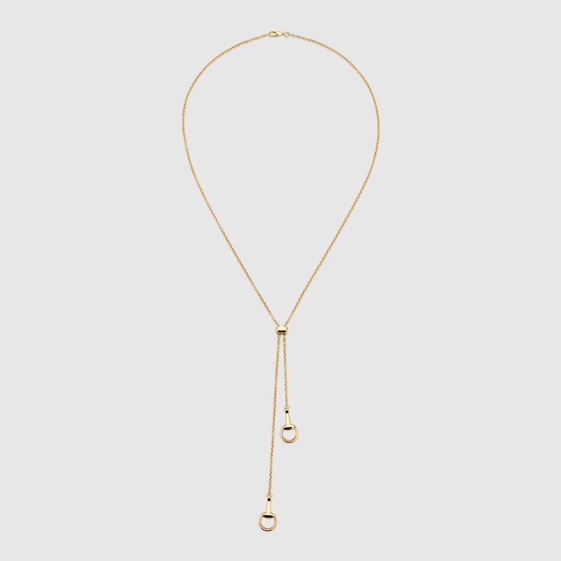 18k Horsebit pendant necklace