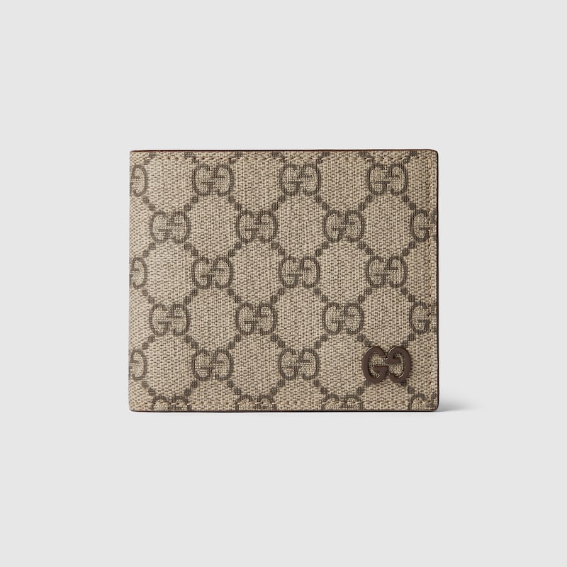 Brown interior GG bi-fold wallet
