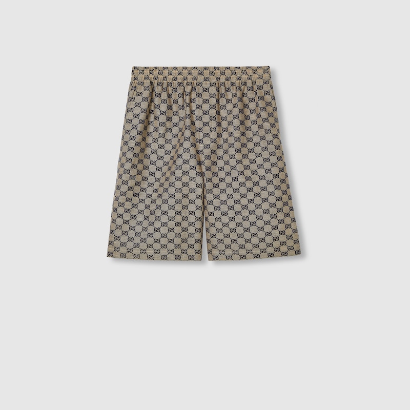 GG Linen Blend Canvas Shorts GG Linen Blend Canvas Shorts