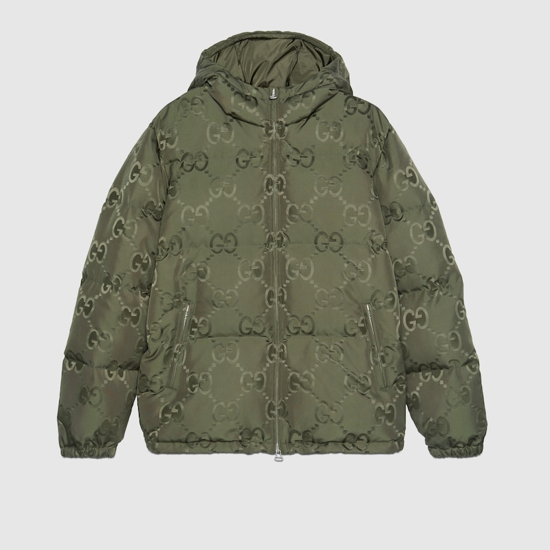 Jumbo GG canvas down jacket