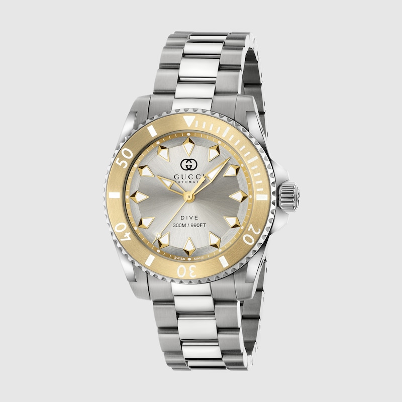 Gucci Dive Watch In Silver