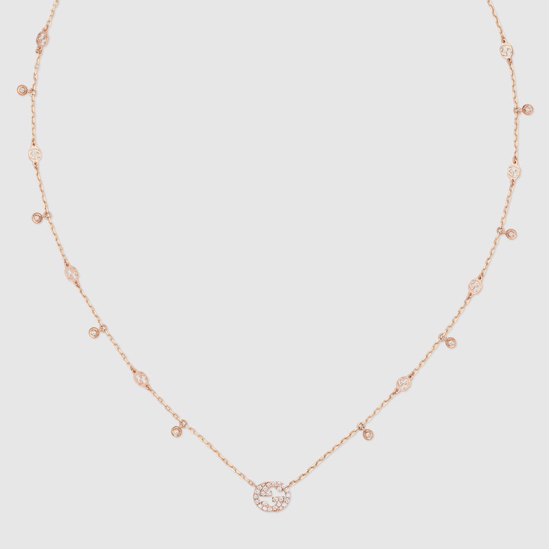 Gucci Interlocking diamond necklace